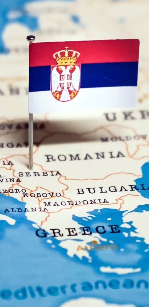 Study Medicine in Serbia - Serbia on map